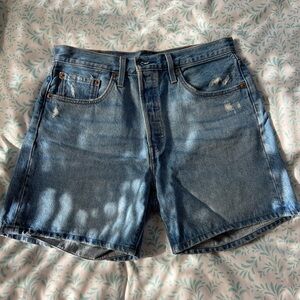 Blue Denim Shorts